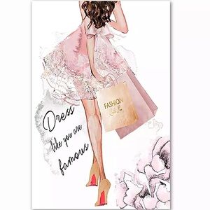 Pick 3 Coquette Glam Gallery Wall Art Fashion Couture Stiletto Eyelashes Prints